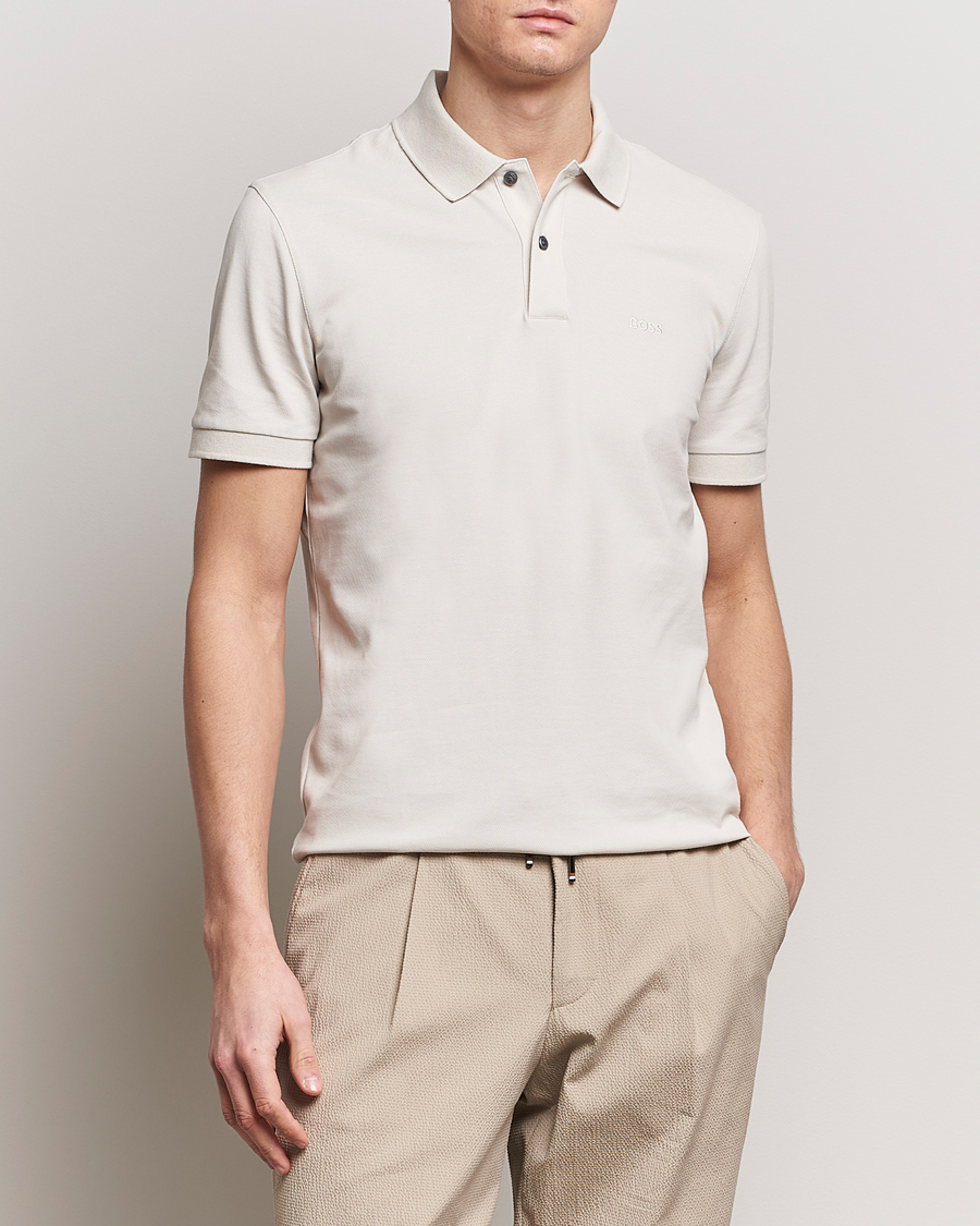 Herre | Polotrøjer | BOSS BLACK | Pallas Polo Open White