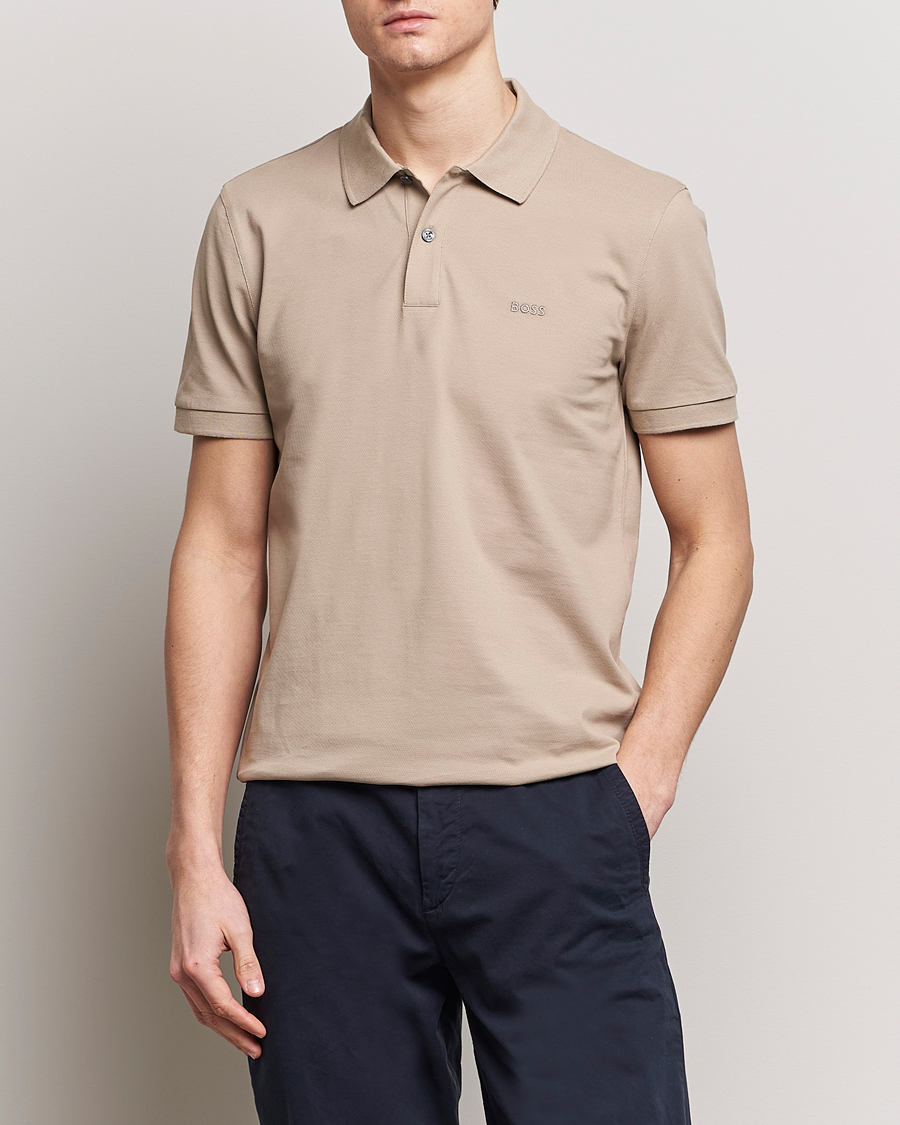 Herre | Business & Beyond | BOSS BLACK | Pallas Polo Dark Beige