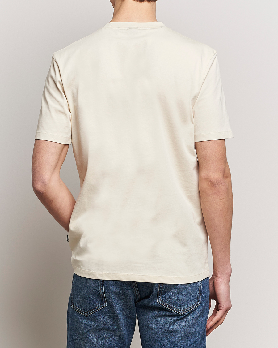 Herre | T-Shirts | BOSS BLACK | Thompson Crew Neck T-Shirt Open White