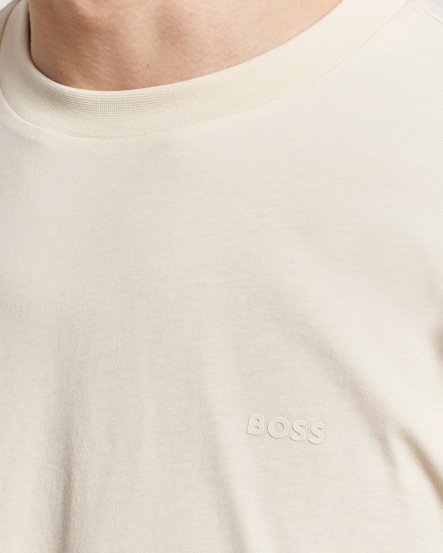 Herre | T-Shirts | BOSS BLACK | Thompson Crew Neck T-Shirt Open White