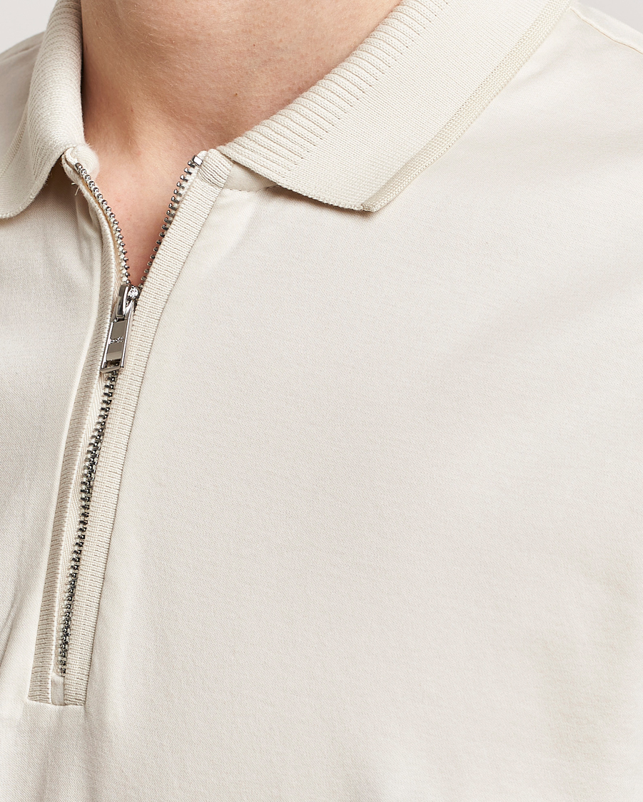 Herre | Polotrøjer | BOSS BLACK | Polston Half Zip Polo Open White