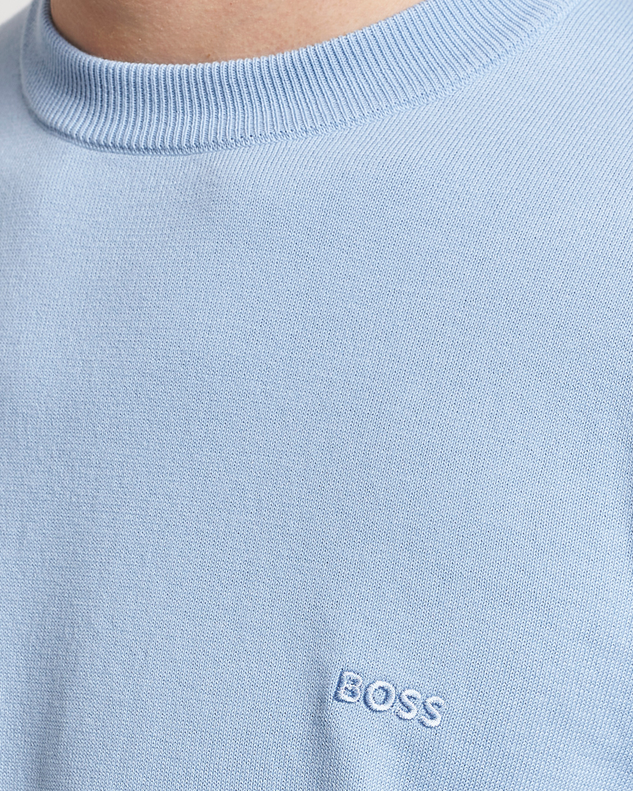 Herre | Trøjer | BOSS BLACK | Pacas Crew Neck Pullover Light Blue