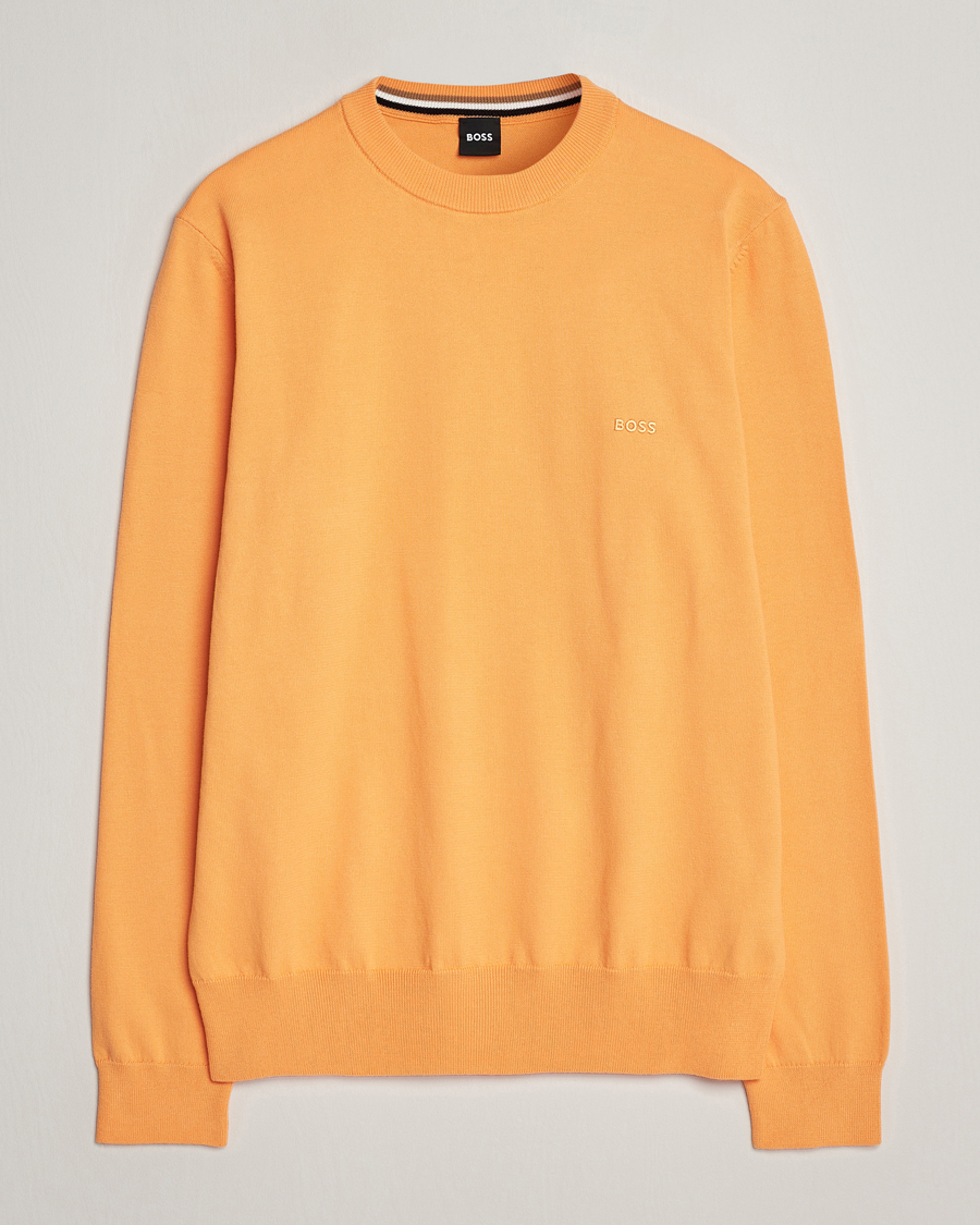 Herre | Trøjer | BOSS BLACK | Pacas Crew Neck Pullover Medium Orange