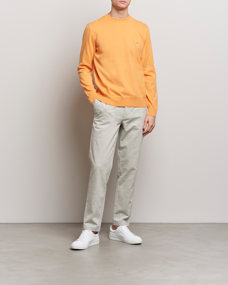 Herre | Trøjer | BOSS BLACK | Pacas Crew Neck Pullover Medium Orange