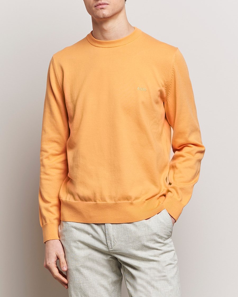 Herre | 20% udsalg | BOSS BLACK | Pacas Crew Neck Pullover Medium Orange