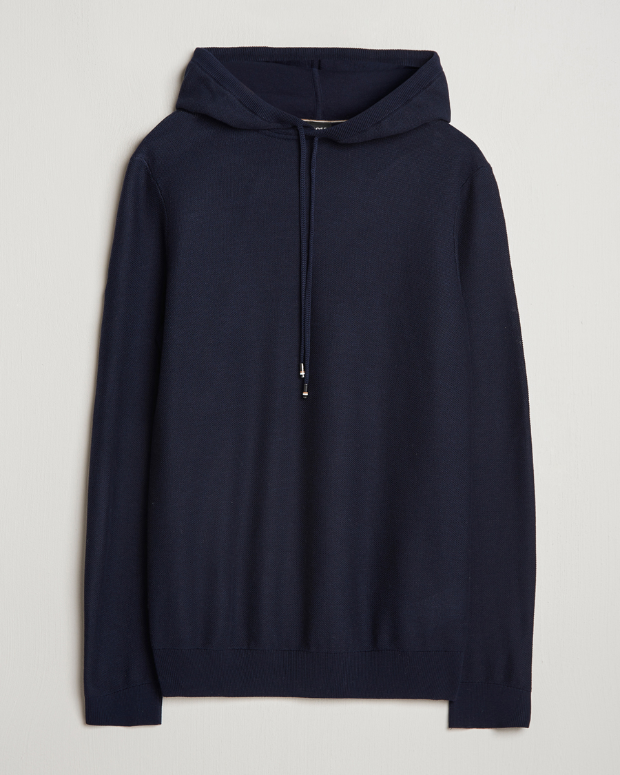 Herre | Trøjer | BOSS BLACK | Trapani Hoodie Dark Blue