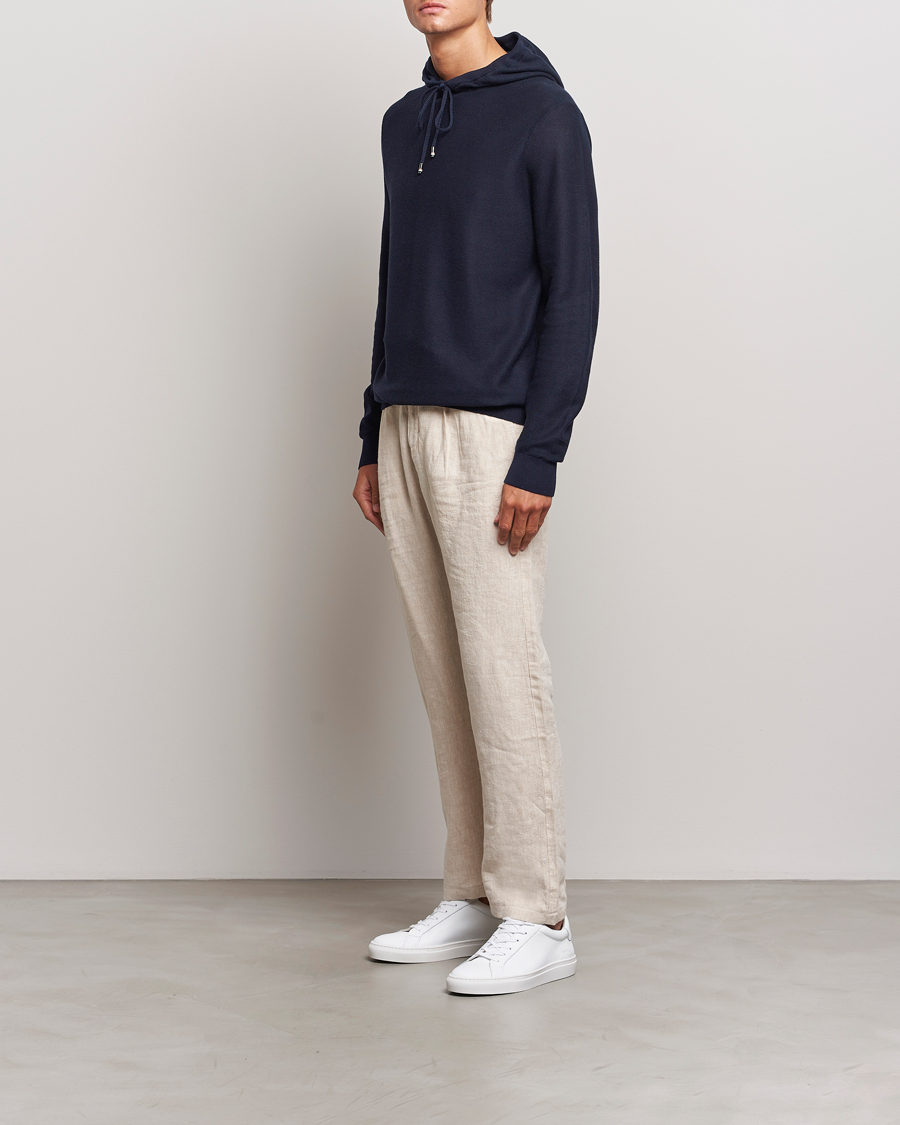 Herre | Trøjer | BOSS BLACK | Trapani Hoodie Dark Blue
