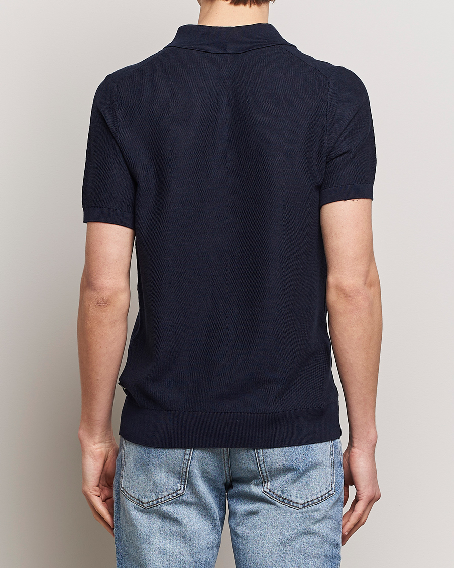 Herre | Polotrøjer | BOSS BLACK | Tempio Open Collar Polo Dark Blue