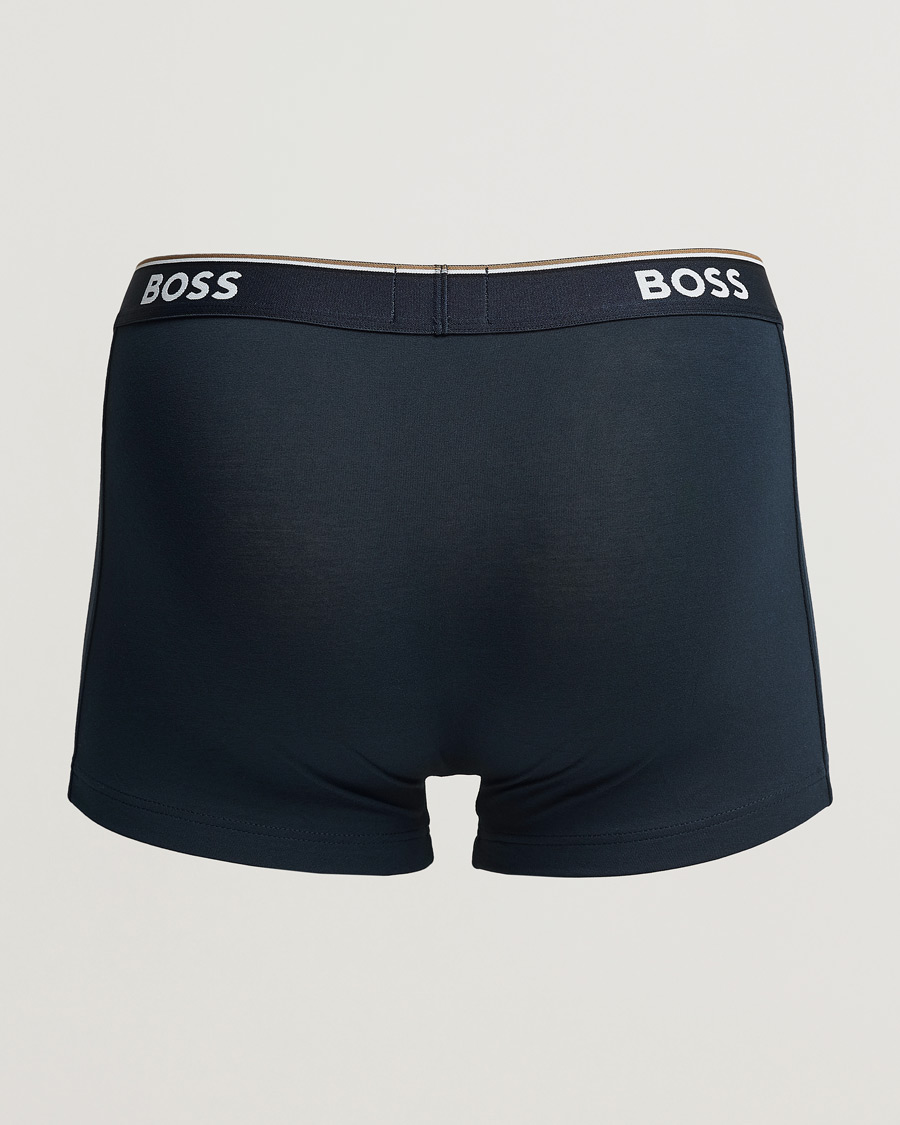 Herre | Afdelinger | BOSS BLACK | 3-Pack Cotton Trunk Black/White/Blue