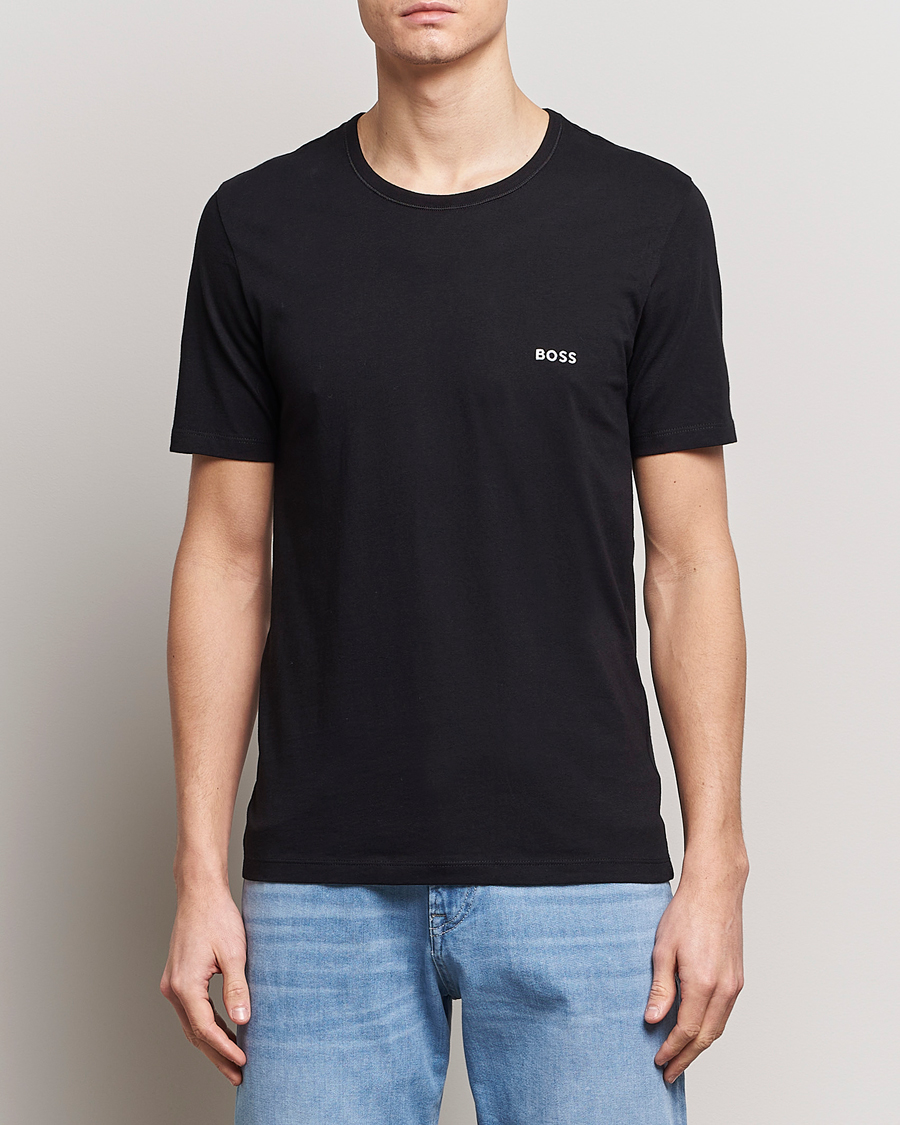Herre | Tøj | BOSS BLACK | 3-Pack Crew Neck T-Shirt Black/White/Red