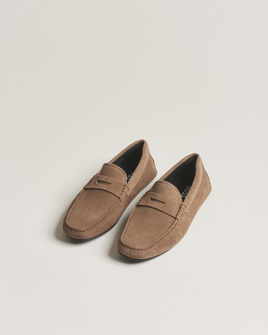 Herr |  | BOSS BLACK | Noel Car Shoe Suede Medium Beige