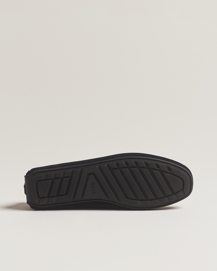Herre | BOSS BLACK Noel Car Shoe Suede Dark Blue | BOSS BLACK | Noel Car Shoe Suede Dark Blue
