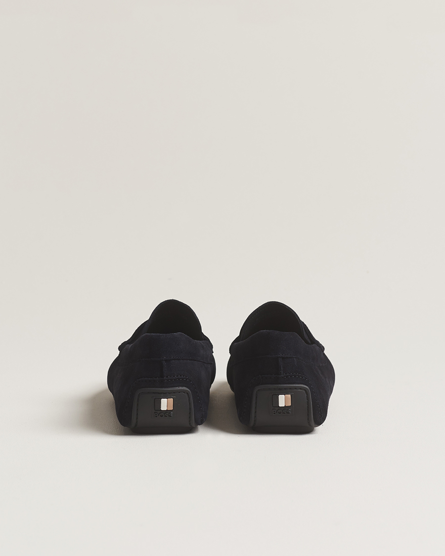 Herre | BOSS BLACK Noel Car Shoe Suede Dark Blue | BOSS BLACK | Noel Car Shoe Suede Dark Blue