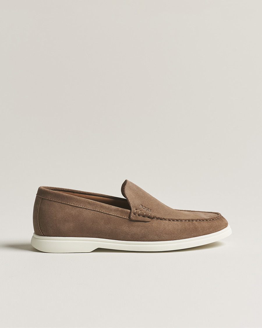 Herre | BOSS BLACK Sienne Suede Loafer Medium Beige | BOSS BLACK | Sienne Suede Loafer Medium Beige