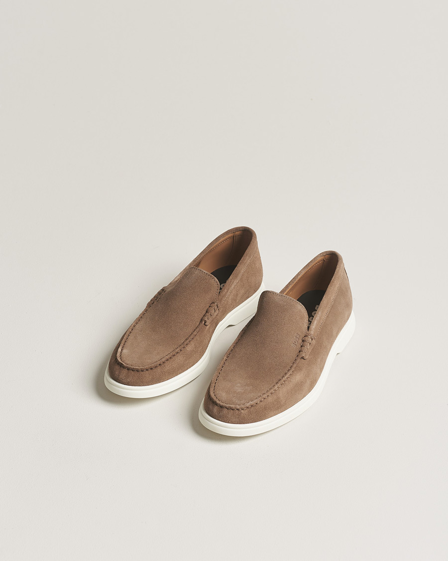 Herre | BOSS | BOSS BLACK | Sienne Suede Loafer Medium Beige