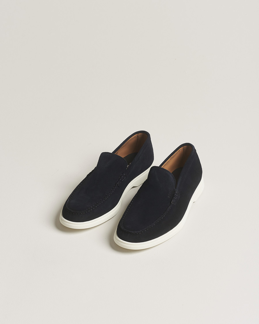 Herre | Loafers | BOSS BLACK | Sienne Suede Loafer Dark Blue