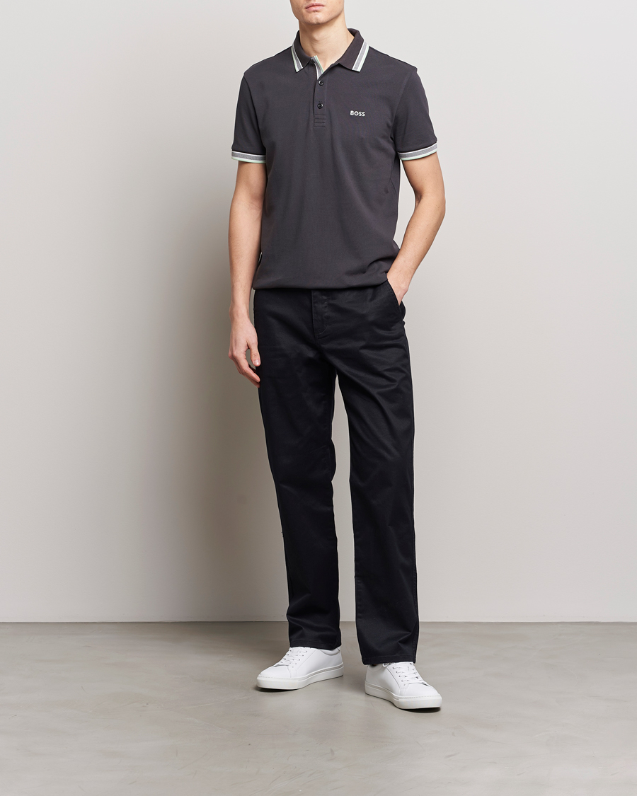 Herre | Polotrøjer | BOSS GREEN | Paddy Jersey Polo Charcoal