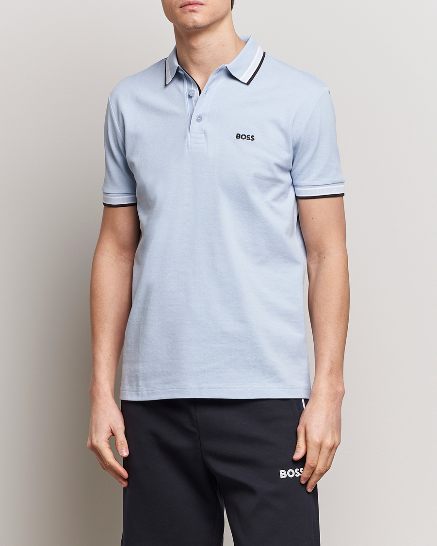 Men | BOSS GREEN | BOSS GREEN | Paddy Jersey Polo Light Blue