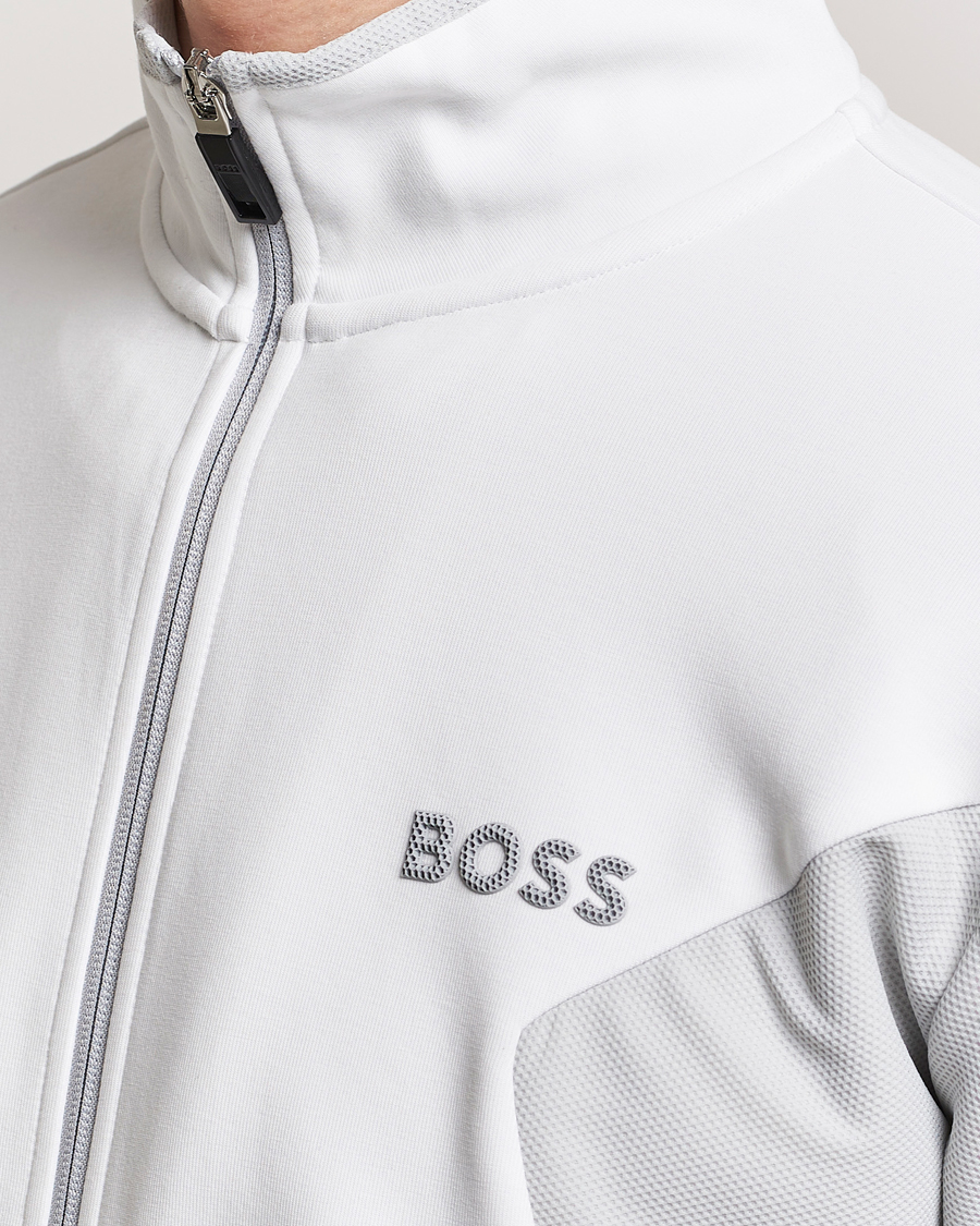 Herre | Trøjer | BOSS GREEN | Skaz Full Zip Hoodie White