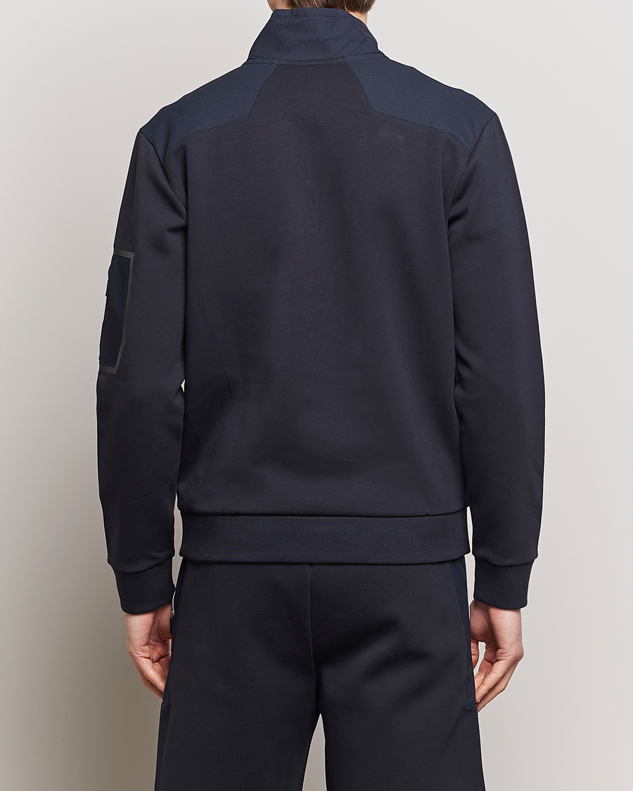 Herre | Trøjer | BOSS GREEN | Half Zip Sweatshirt Dark Blue