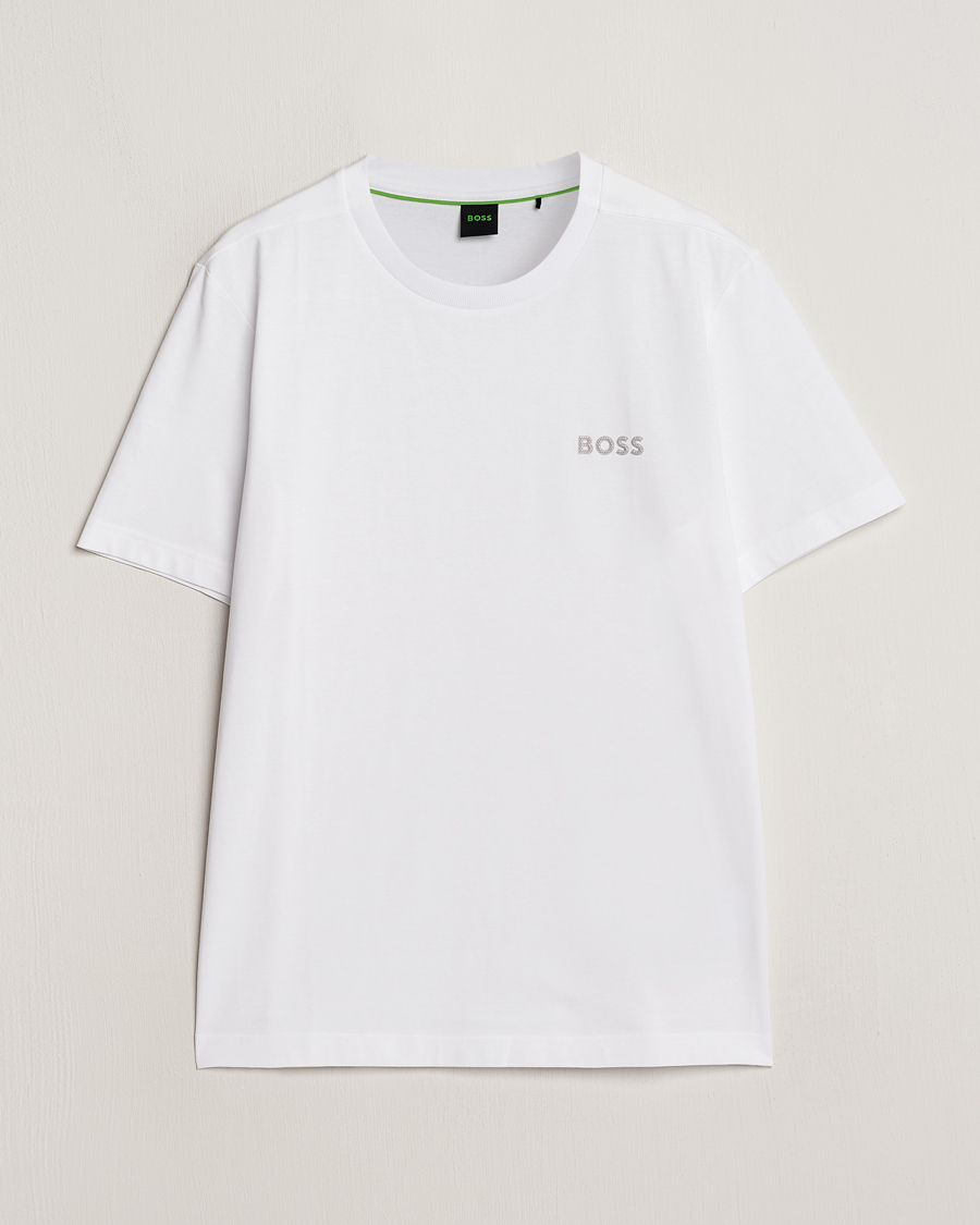 Herre | T-Shirts | BOSS GREEN | Crew Neck T-Shirt White