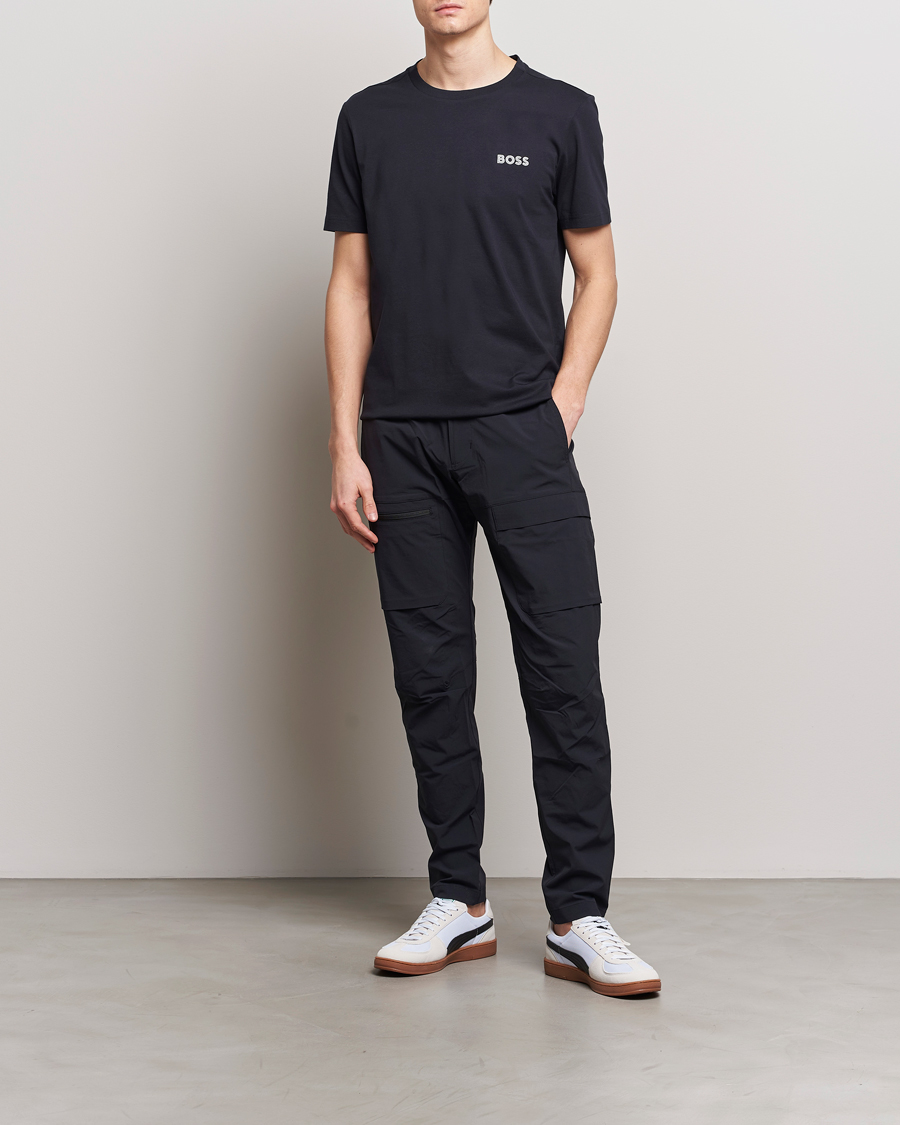 Herre | T-Shirts | BOSS GREEN | Crew Neck T-Shirt Dark Blue