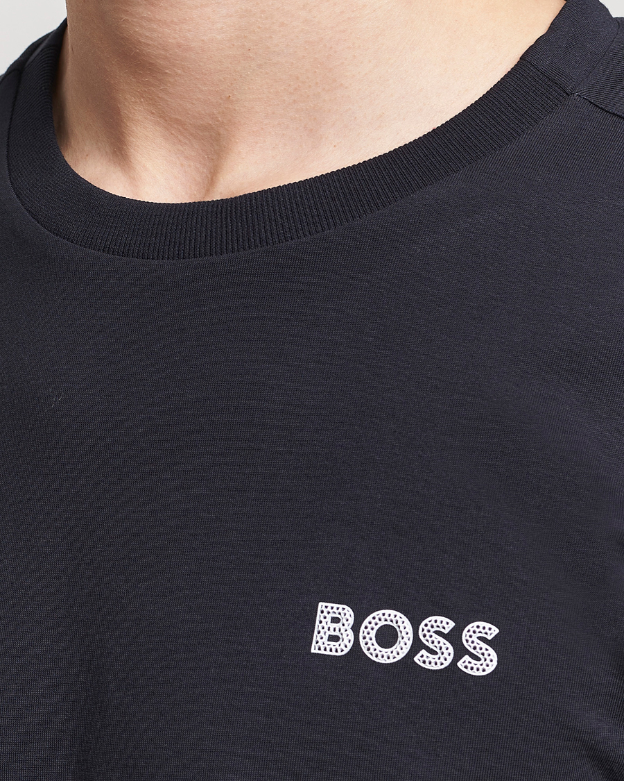 Herre | T-Shirts | BOSS GREEN | Crew Neck T-Shirt Dark Blue