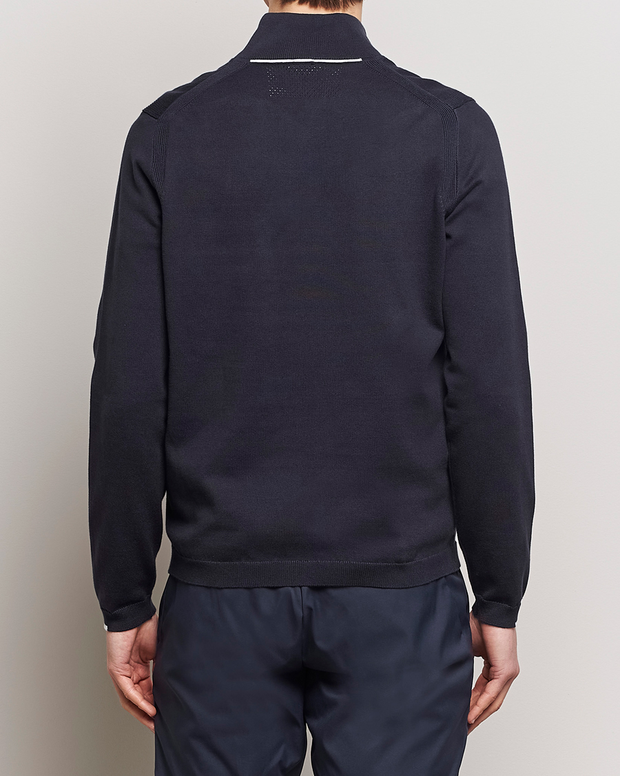 Herre | Trøjer | BOSS GREEN | Ever Knitted Half Zip Dark Blue
