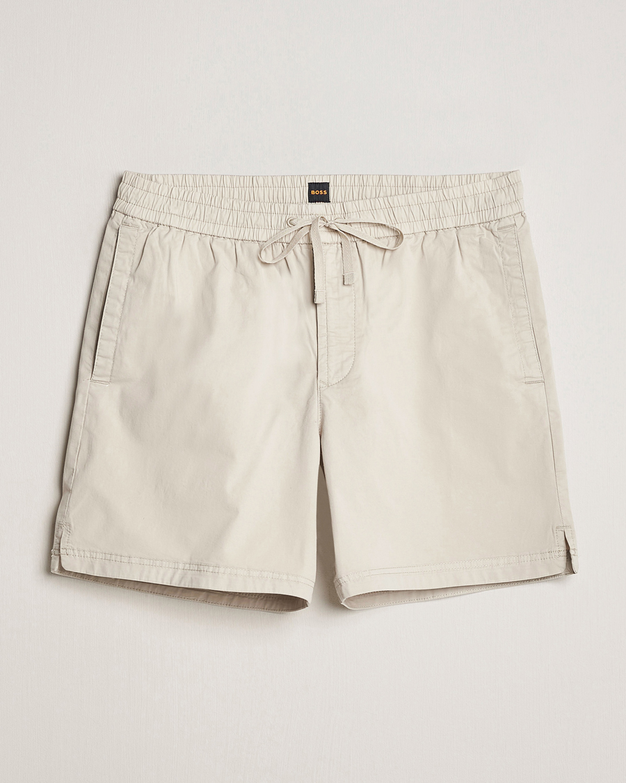 Herre |  | BOSS ORANGE | Sandrew Cotton Shorts Light Beige
