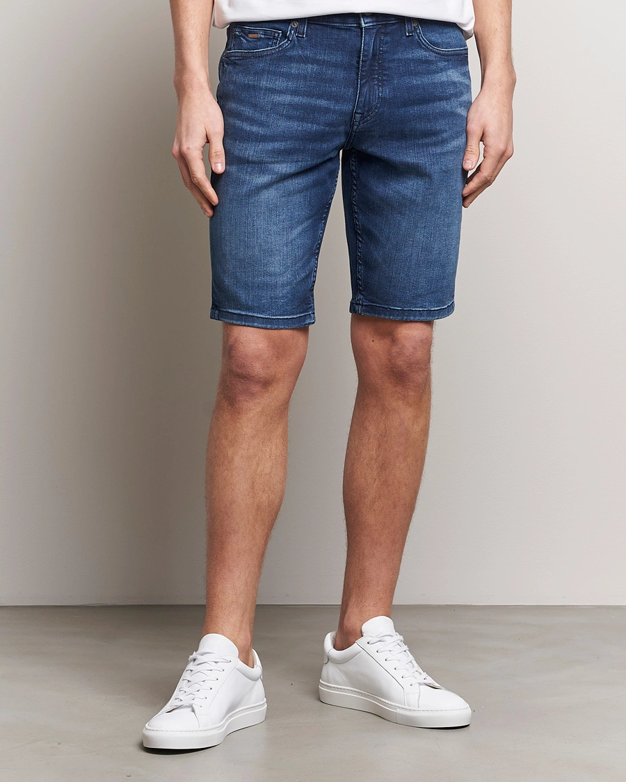 Herre | BOSS ORANGE | BOSS ORANGE | Delaware Jeans Shorts Navy