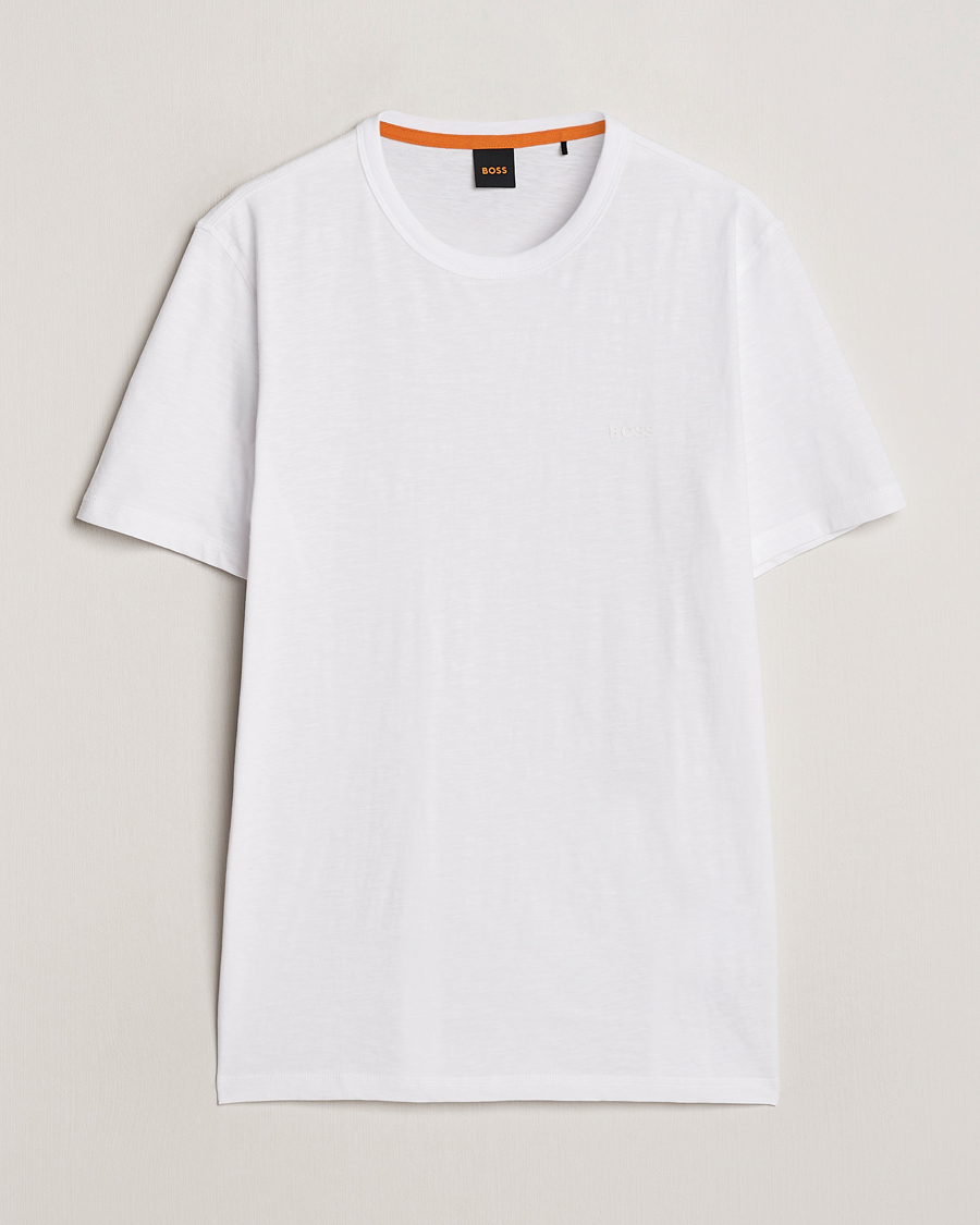 Herre | T-Shirts | BOSS ORANGE | Tegood Crew Neck T-Shirt White