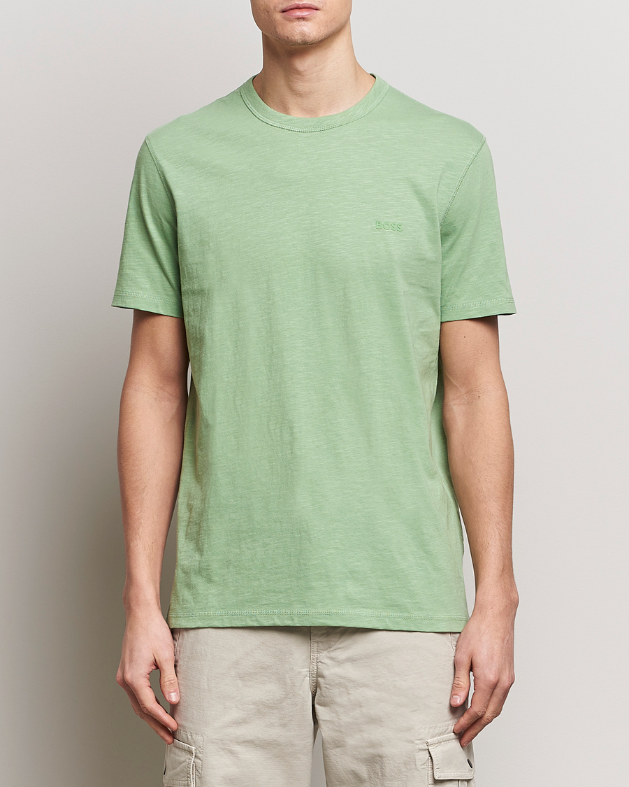 Herre | Tøj | BOSS ORANGE | Tegood Crew Neck T-Shirt Open Green