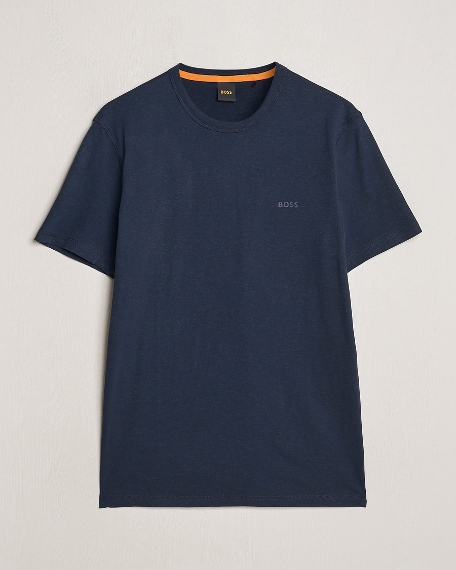 Herre |  | BOSS ORANGE | Tegood Crew Neck T-Shirt Dark Blue