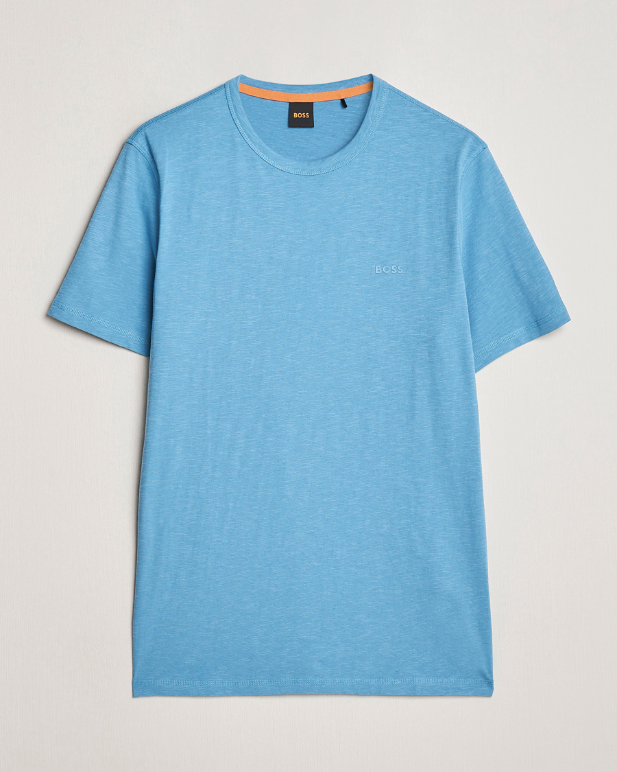 Herre |  | BOSS ORANGE | Tegood Crew Neck T-Shirt Open Blue