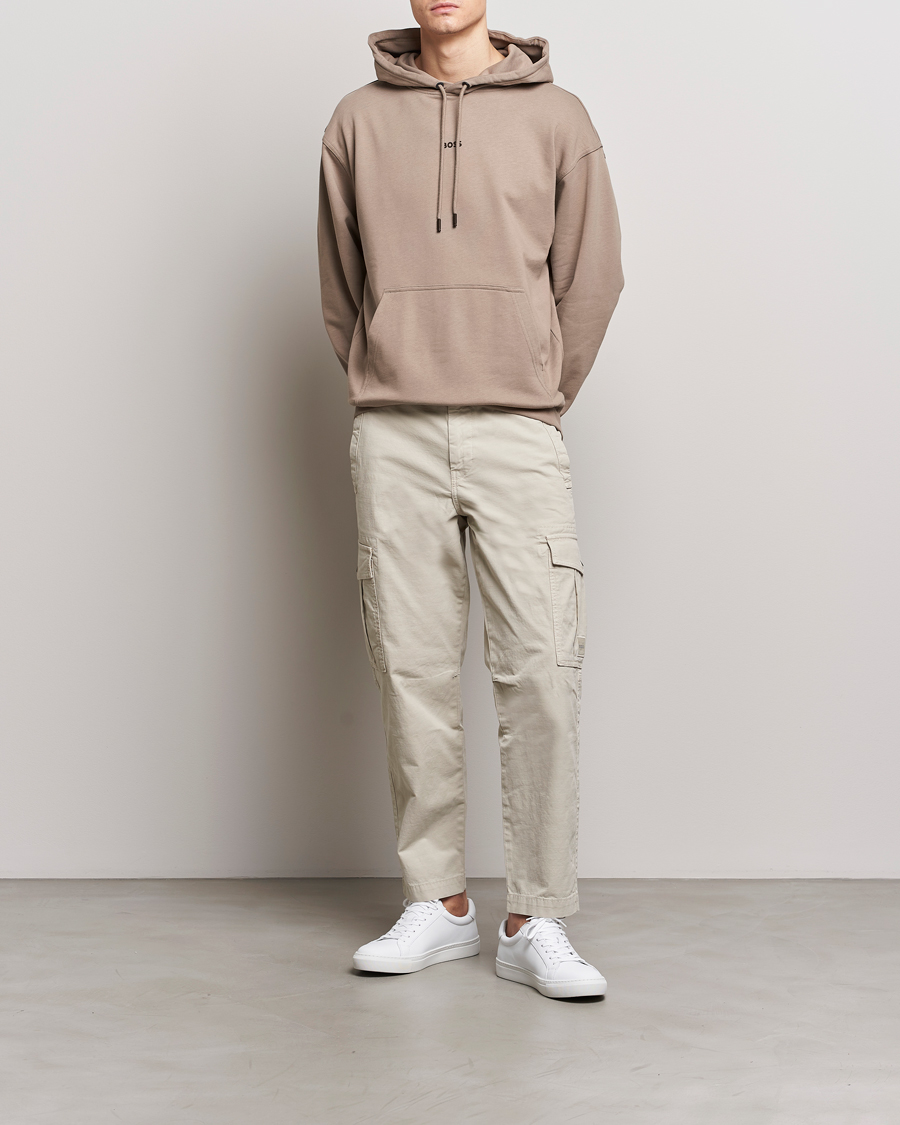 Herre | Trøjer | BOSS ORANGE | WeSmall Logo Hoodie Open Brown