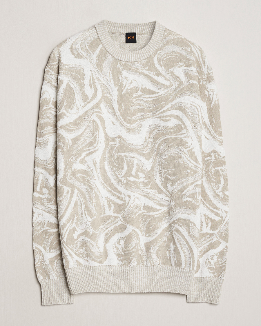 Herr |  | BOSS ORANGE | Kliam Printed Sweatshirt Light Beige