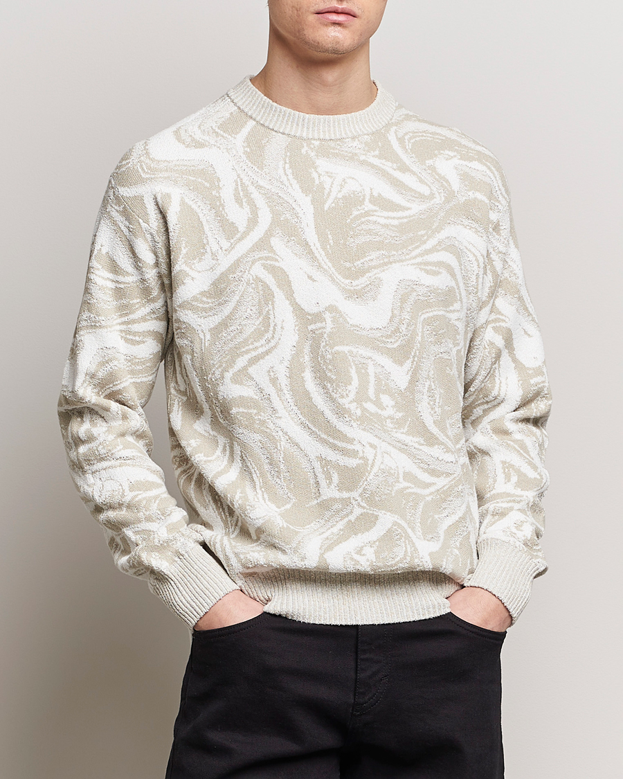 Herre |  | BOSS ORANGE | Kliam Printed Sweatshirt Light Beige