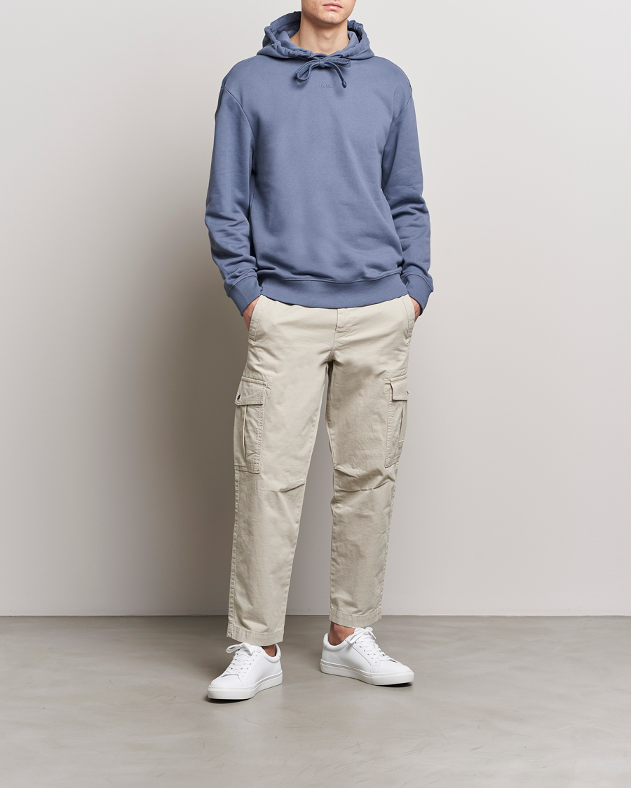 Herre | Trøjer | HUGO | Dapo Hoodie Open Blue