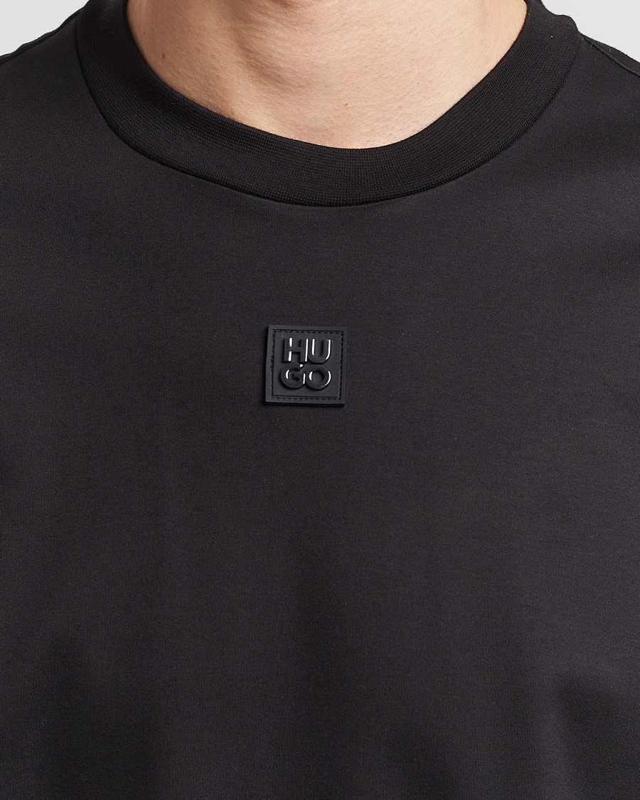 Herre | T-Shirts | HUGO | Dalile Logo Crew Neck T-Shirt Black