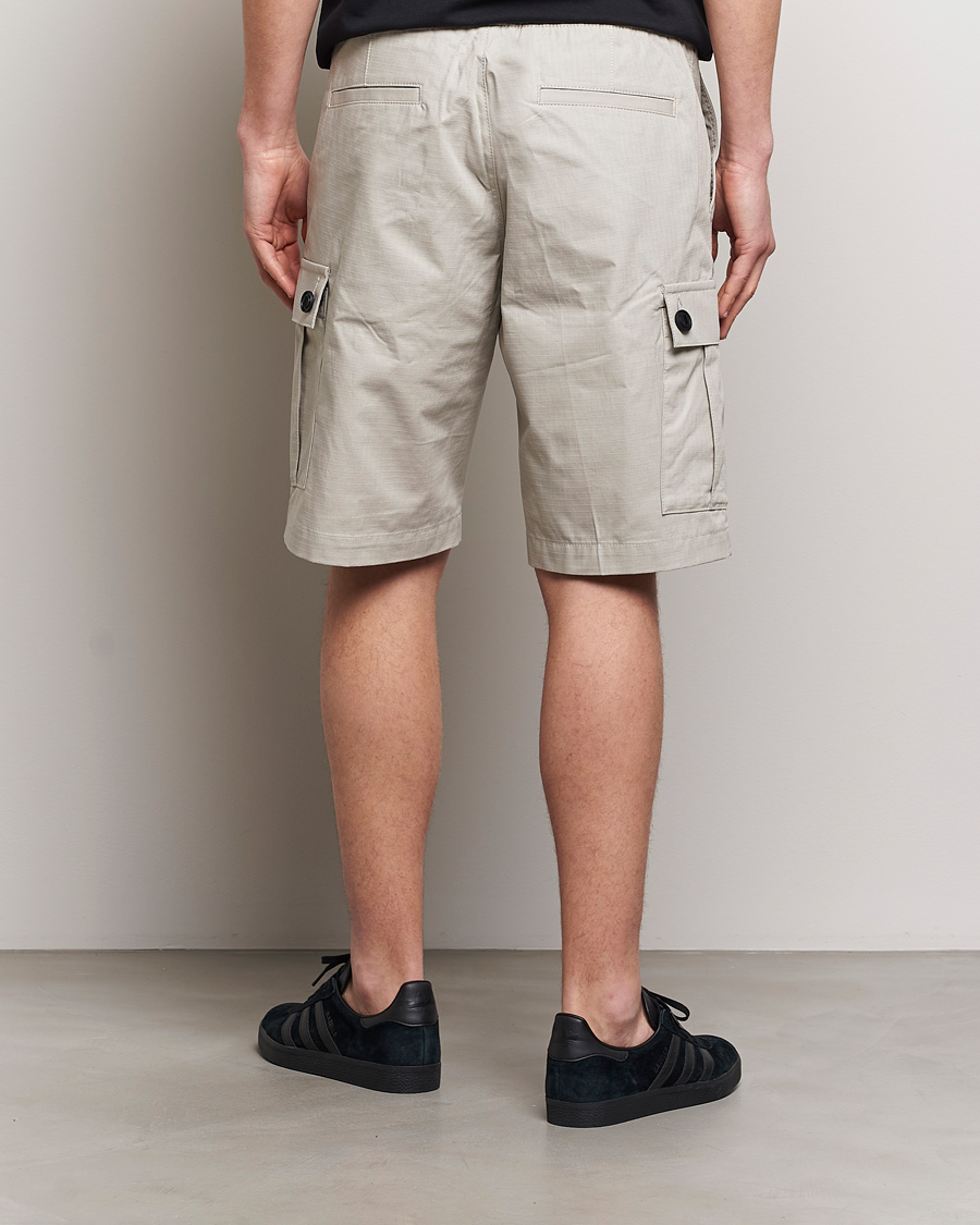 Herre | Shorts | HUGO | Garlio Cotton Cargo Shorts Light Grey