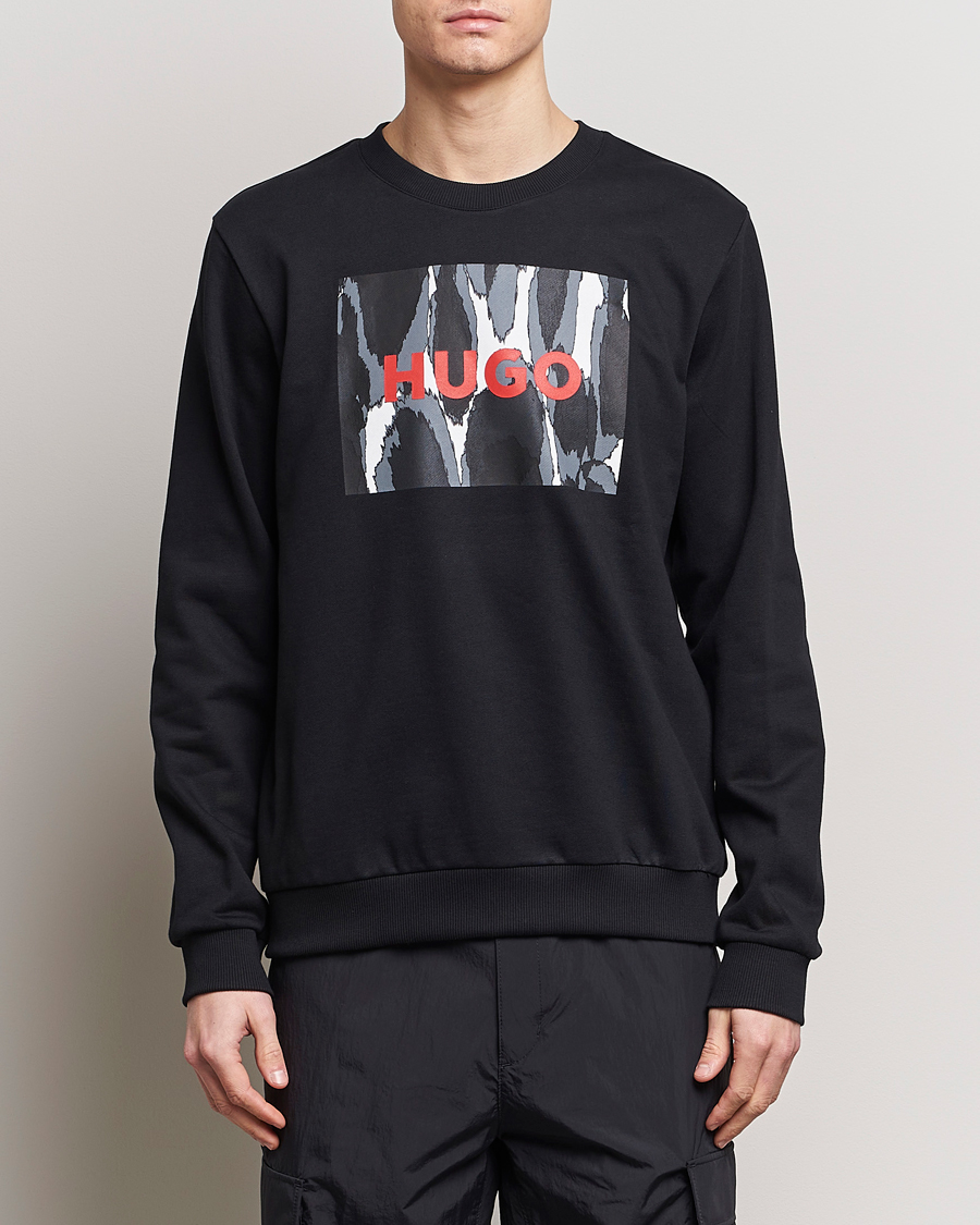 Herre | Tøj | HUGO | Duragol Printed Logo Sweatshirt Black