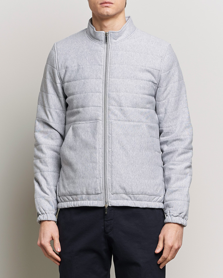 Herre | 20% udsalg | Stenströms | Cotton Collage Zip Jacket Grey