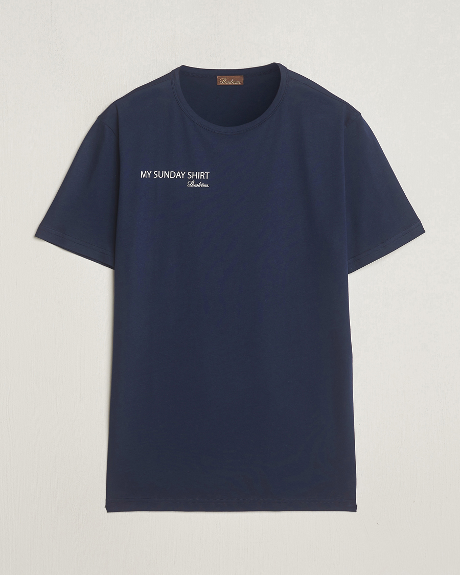 Herre | T-Shirts | Stenströms | Sunday T-shirt Navy