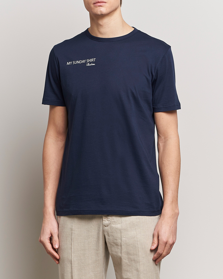 Herre | T-Shirts | Stenströms | Sunday T-shirt Navy