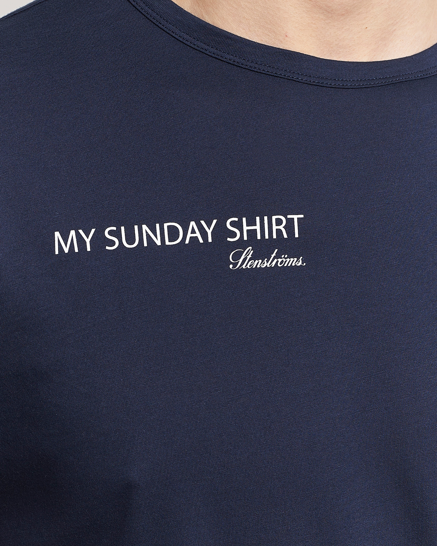 Herre | T-Shirts | Stenströms | Sunday T-shirt Navy