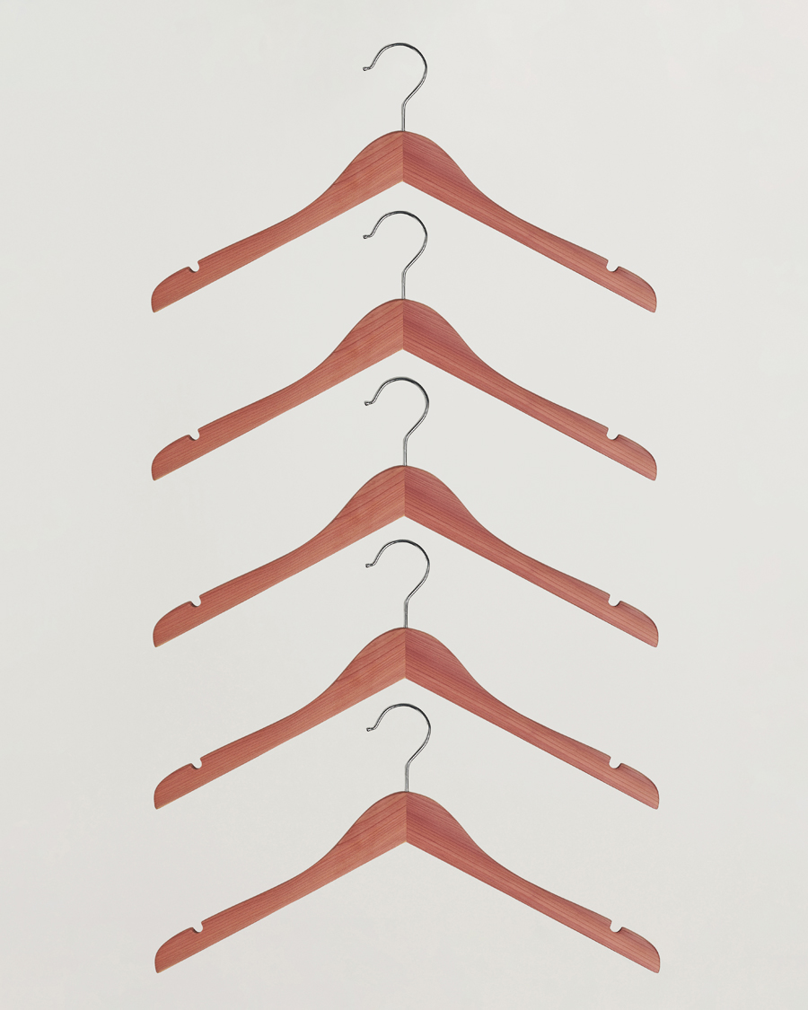 Herre | Tøjpleje | Care with Carl | 5-Pack Cedar Wood Shirt Hangers