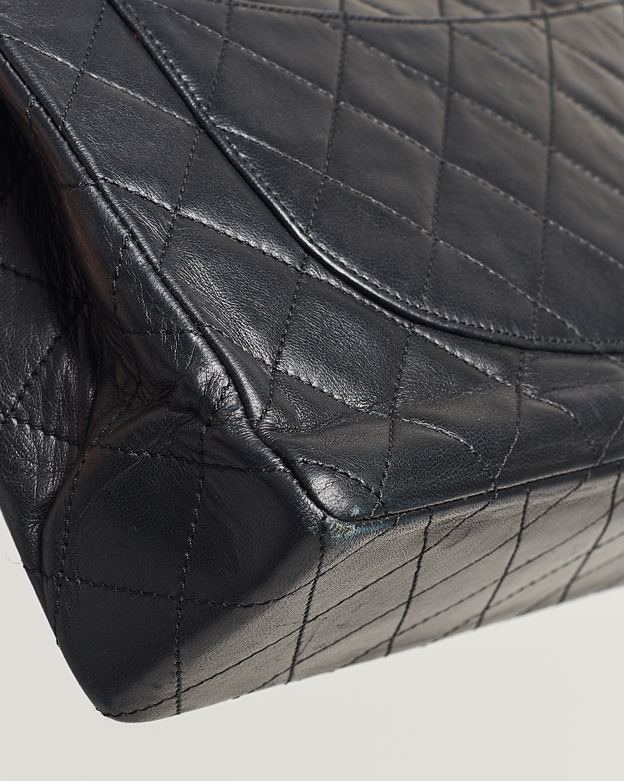 Herre | Chanel Pre-Owned Matelasse Double Flap Bag Black | Chanel Pre-Owned | Matelasse Double Flap Bag Black