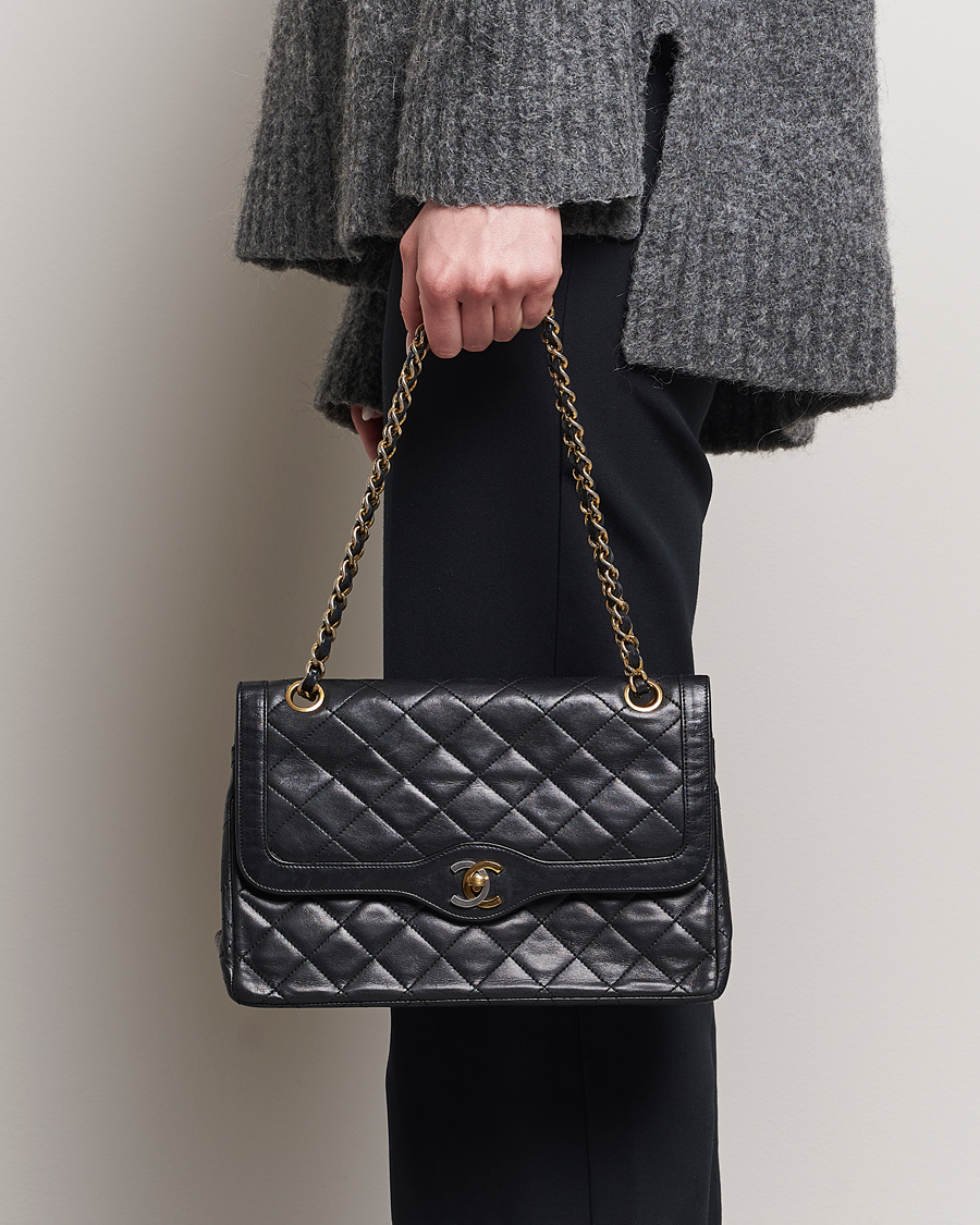 Herre | Gifts for Her | Chanel Pre-Owned | Matelasse Double Flap Bag Black