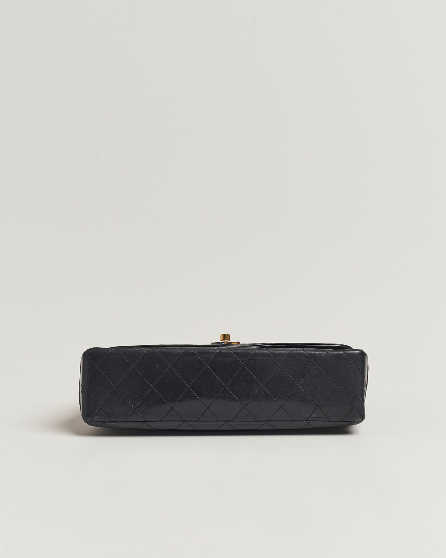 Herre | Chanel Pre-Owned Matelasse Double Flap Bag Black | Chanel Pre-Owned | Matelasse Double Flap Bag Black