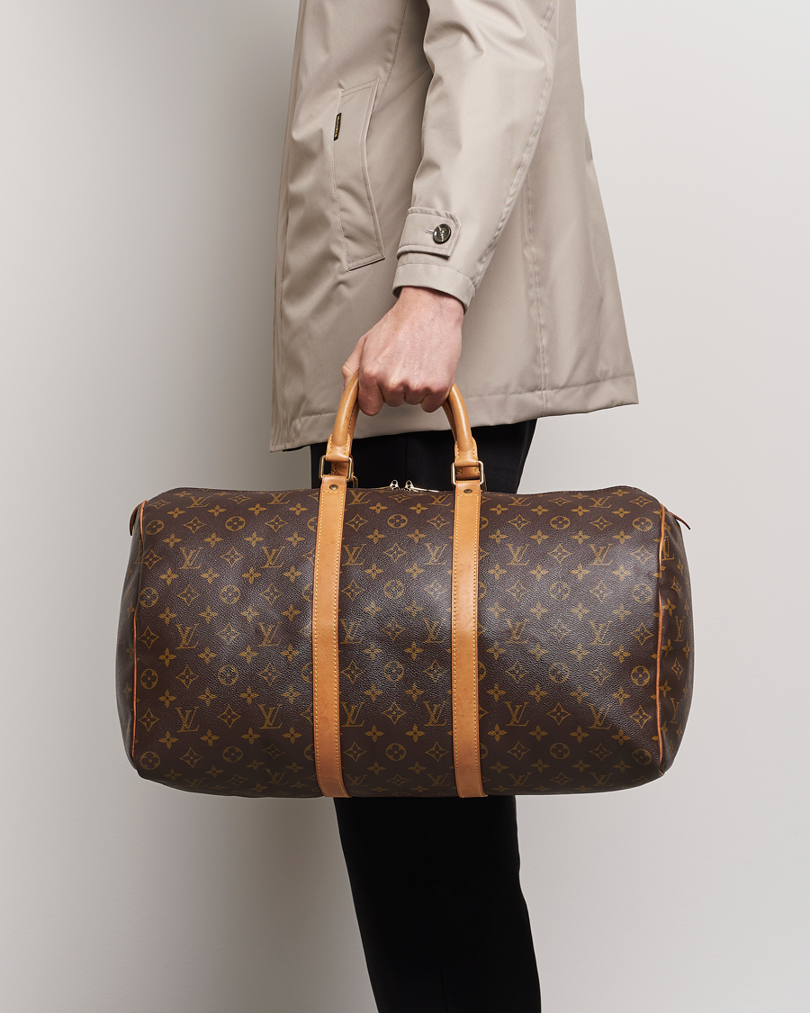 Men | Pre-Owned & Vintage Bags | Louis Vuitton Pre-Owned | Keepall 50 Bag Monogram 